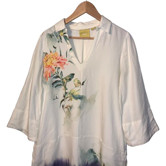 MAEVE | Anthropologie Watercolors Floral tunic - Picture 7 of 9